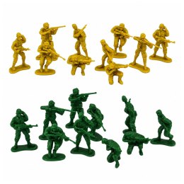 Zestaw Militarny Żołnierzyki Pojazdy Baza Wojskowa Wieża Figurki 46 el.