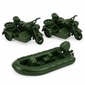 Zestaw Militarny Żołnierzyki Pojazdy Baza Wojskowa Wieża Figurki 46 el.
