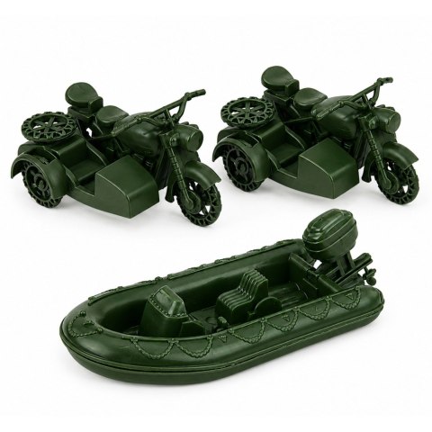 Zestaw Militarny Żołnierzyki Pojazdy Baza Wojskowa Wieża Figurki 46 el.
