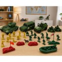 Zestaw Militarny Żołnierzyki Pojazdy Baza Wojskowa Wieża Figurki 46 el.