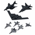 Zestaw Wojskowy Militarny Żołnierzyki Pojazdy Statki Myśliwce Baza 54 el.