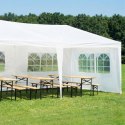 PAWILON NAMIOT OGRODOWY CATERINGOWY PE 6x3M + 6 ŚCIANEK BIAŁY