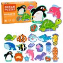 Puzzle Magnetyczne Zwierzęta Morskie Magnesy Na Lodówkę Edukacyjne 30 el.