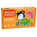 Puzzle Magnetyczne Zwierzęta Morskie Magnesy Na Lodówkę Edukacyjne 30 el.
