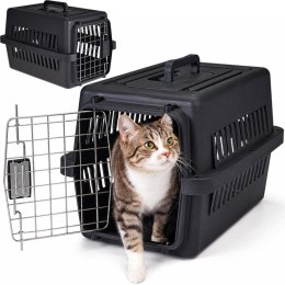 TRANSPORTER DLA ZWIERZĄT 48 X 32 X 29,5 CM PETS COLLECTION CZARNY