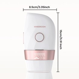 Depilator IPL MAXGROOM JD-TM003 do usuwania włosów - biało-różowy