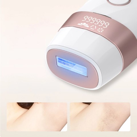 Depilator IPL MAXGROOM JD-TM003 do usuwania włosów - biało-różowy