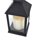 LATARNIA LATARENKA DEKORACYJNA 23 CM LED NA BATERIE CZARNA
