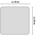 MATA OCHRONNA PE POD KRZESŁO FOTEL 90x90 CM PRZEZROCZYSTA ALPINA
