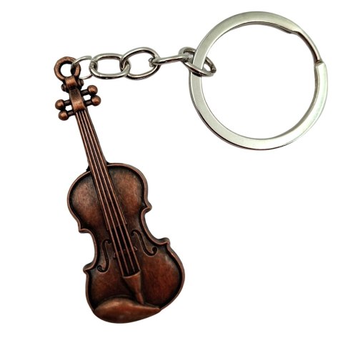 Muzyczny Brelok Metalowy Skrzypce - MKT-0145