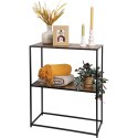 REGAŁ STOLIK NA KWIATY KWIETNIK 2 POZIOMY 70X31X85 MDF METAL