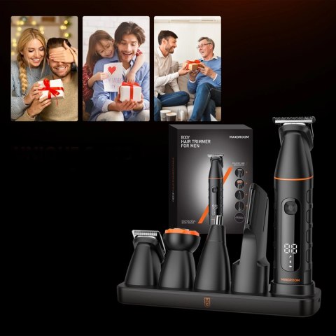 Trymer MAXGROOM LK-892 wielofunkcyjny z wymiennymi końcówkami - czarny