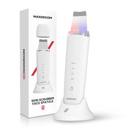 Urządzenie do peelingu kawitacyjnego MAXGROOM M-169 ultradźwiękowe z terapią światłem LED - białe