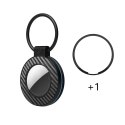 Etui na Airtag brelok ze wzorem włókna węglowego 4szt. - multikolor