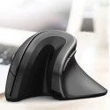 Mysz bezprzewodowa Wozinsky WWM-1076 pionowa ergonomiczna 3600 DPI - czarna