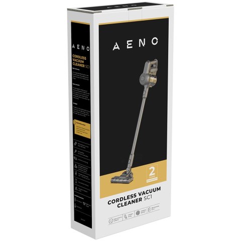 AENO SC1 Odkurzacz bezprzewodowy pionowy LED 15kPa 45 min lekki szary