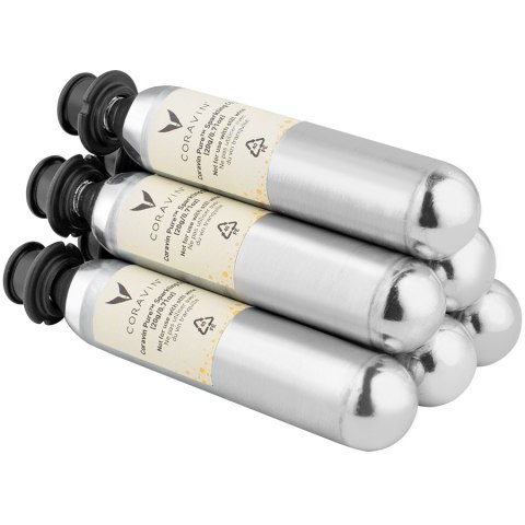 CORAVIN Pure Sparkling, zestaw kapsułek z CO2, 6 szt