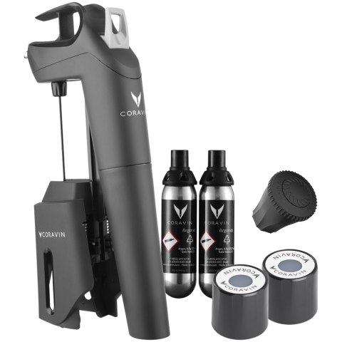 CORAVIN Timeless Three + System do konserwacji wina - czarny