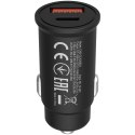 CANYON Ładowarka samoch. C-20-03 PD30W QC3.0 USB-C USB-A Czarna