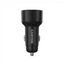 CANYON Ładowarka samochodowa OnDrive 48 PD 48W USB-A+USB-C czarna