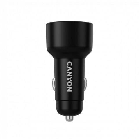 CANYON Ładowarka samochodowa OnDrive 60 PD 60W 2xUSB-C czarna