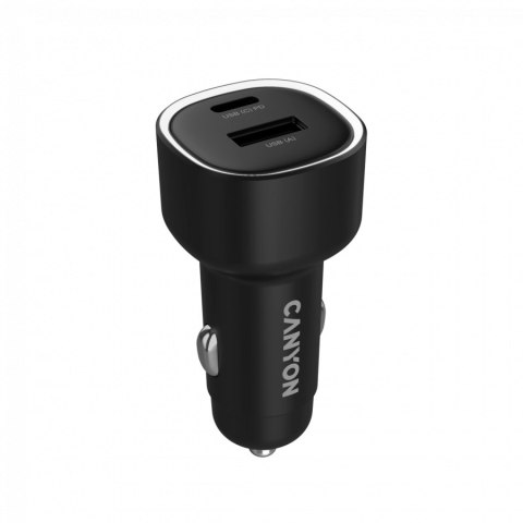 CANYON Ładowarka samochodowa OnDrive 85 PD 85W USB-A+USB-C czarna