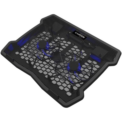 CANYON Podstawka chłodząca NS03 2 Wentylatory 2USB LED Czarna