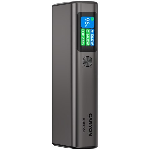 CANYON Powerbank OnPower 230 TFT 20000 mAh PD130W Grafitowy