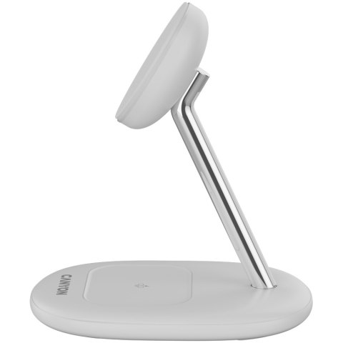 CANYON Ładowarka bezprzewodowa WCS-205 15W Qi2 2w1 Biała