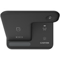 CANYON Ładowarka bezprzewodowa WS-302 15W 3w1 Czarna