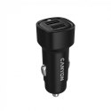 CANYON Ładowarka samochodowa OnDrive 24 24W 2xUSB-A czarna