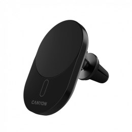 CANYON Ładowarka samoch. OnGrip 105 15W Qi2 Magnetyczna Czarna
