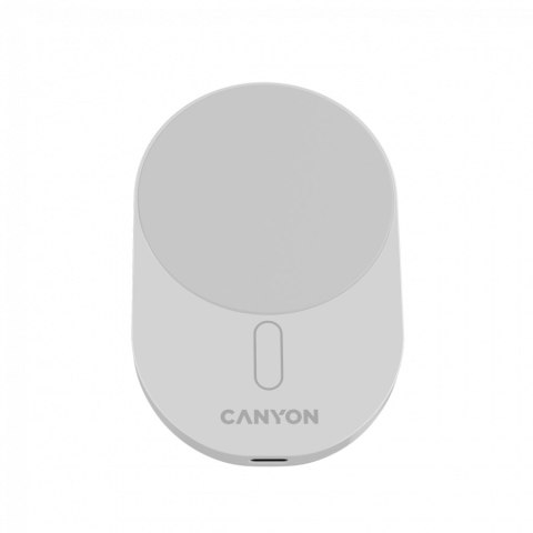 CANYON Ładowarka samochodowa OnGrip 105 15W Qi2 Magnetyczna Biała