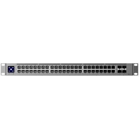 UBIQUITI UniFi Switch Pro Max, 48 port, Layer 3, (32) GbE PoE+, (16) 2.5 GbE PoE++, (4) 10G SFP+, 700W