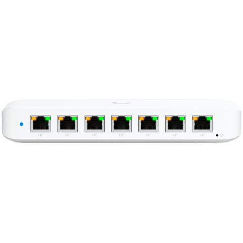 UBIQUITI UniFi Switch Ultra, 8 port, Layer 2, (7) GbE PoE+ output ports, (1) GbE PoE++ input port, 60W