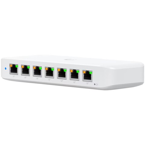 UBIQUITI UniFi Switch Ultra, 8 port, Layer 2, (7) GbE PoE+ output ports, (1) GbE PoE++ input port