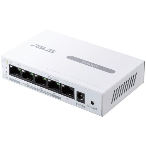 ASUS ExpertWiFi EBP15 5-Port GbE smart managed PoE+ switch, 4 PoE+ ports, 60W, Supports PoE priority setting, Perfect for PoE AP
