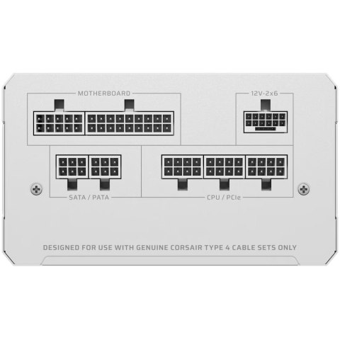 CORSAIR RM750e White, 750 Watt, Cybenetics Gold Certified, Fully Modular