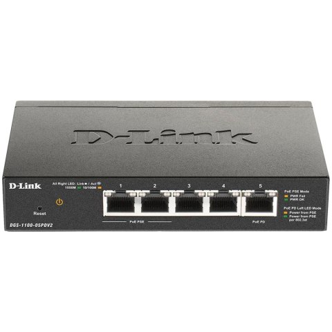 D-LINK 5-Port Gigabit PoE Smart Managed Switch with 1 PD port