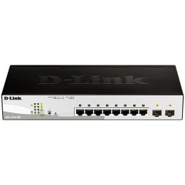 D-LINK 8-port 10/100/1000 Gigabit PoE Smart Switch including 2 Combo 1000BaseT/SFP