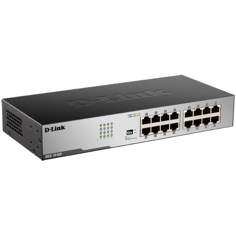 D-LINK Switch 16 x 1000/100/10Mbps, Niezarządzalny