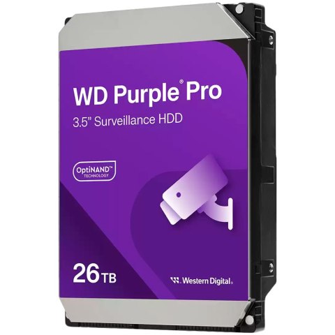 HDD Video Surveillance WD Purple Pro 26TB CMR, 3.5'', SATA, TBW: 550