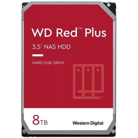 WESTERN DIGITAL Red Plus 8TB CMR, 3.5'', 256MB, 5640 RPM, SATA, TBW: 180