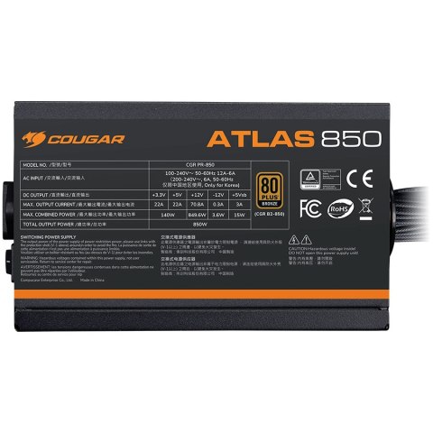 COUGAR Zasilacz Atlas 750, 80 Plus Bronze, 750W, ATX 3.1