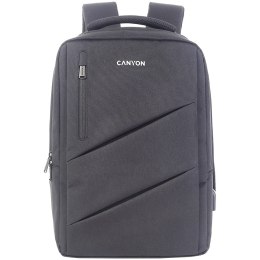 CANYON Plecak na laptopa BPE-5 Miejski USB 15.6'' Szary