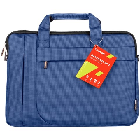 CANYON Torba na laptopa B-3 Biznesowa 15.6'' Niebieska