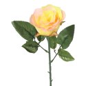 Sztuczna Róża w Pąku Koloru Żółtego - 70 cm