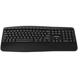 CANYON Klawiatura HKB-W6 Bezprzewodowa Ergonomia Czarna