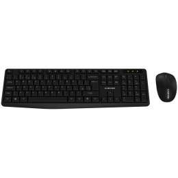 CANYON Zestaw klawiatura i mysz SET-W01 Bezprzewodowy Czarny