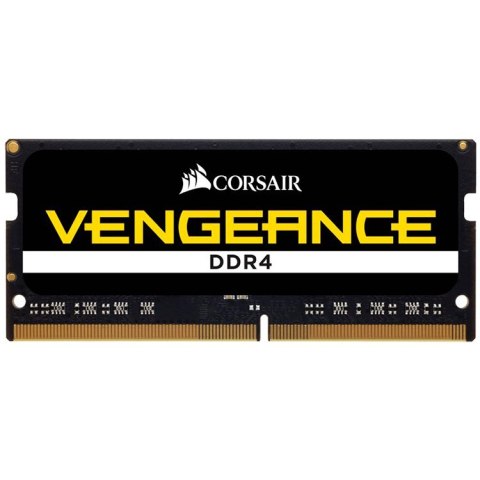 CORSAIR DDR4, 2666MHz 8GB 1x8GB SODIMM, Unbuffered, 18-19-19-39, Black